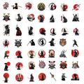 50/100Pcs Japanese Samurai Bushido Stickers Waterproof DIY Cool Gift DIY Stickers for Guitar Helmet Phone Laptop Stickers
