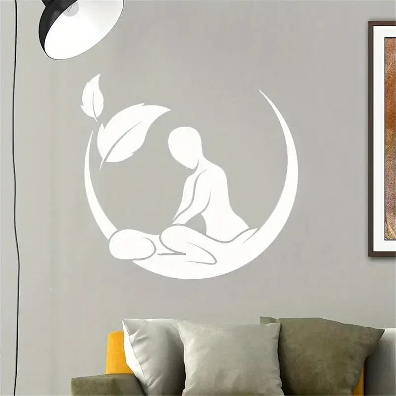 Vinyl Stickers for Wall Decoration in Massage Salons, Spas, And Beauty Health Rooms, Waterproof Wallpaper for Doors And Windows.