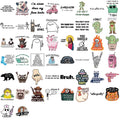 50/100PCS Funny Stickers Painted Graffiti English Patterns DIY Laptop Phone Decoration Waterproof Stickers