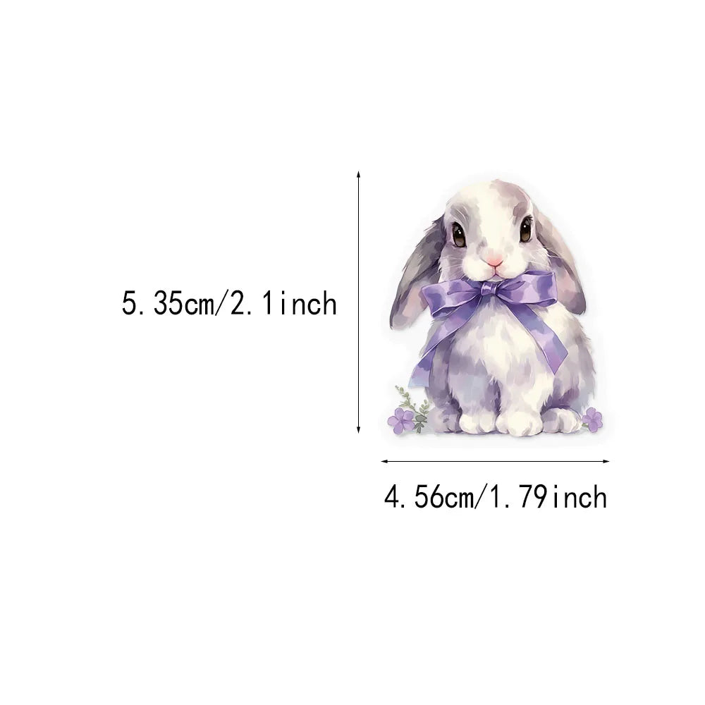 50PCS Purple Dream Creative Transparent PET Sticker Set DIY Brochure Decoration Notebook Tablet Toy Stickers