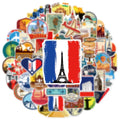 50/100PCS Cartoon World Travel Graffiti Stickers Luggage Car Notebook Skateboard Phone Waterproof Stationery Decor Sticker