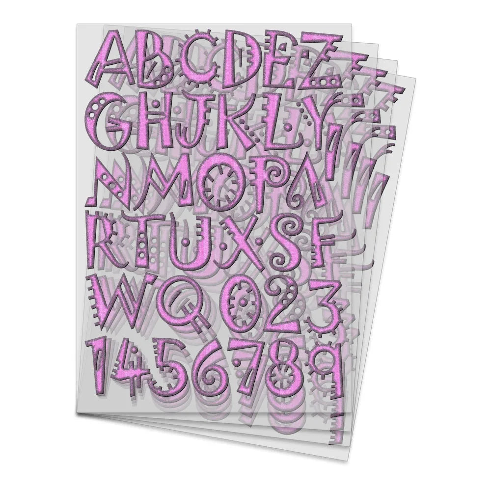 2 Sets of 1.8 Inch Flower Alphabet Series DIY Alphabet Theme Iron-On Decals, Watercolor Theme Heat Transfer DIY for Clothing