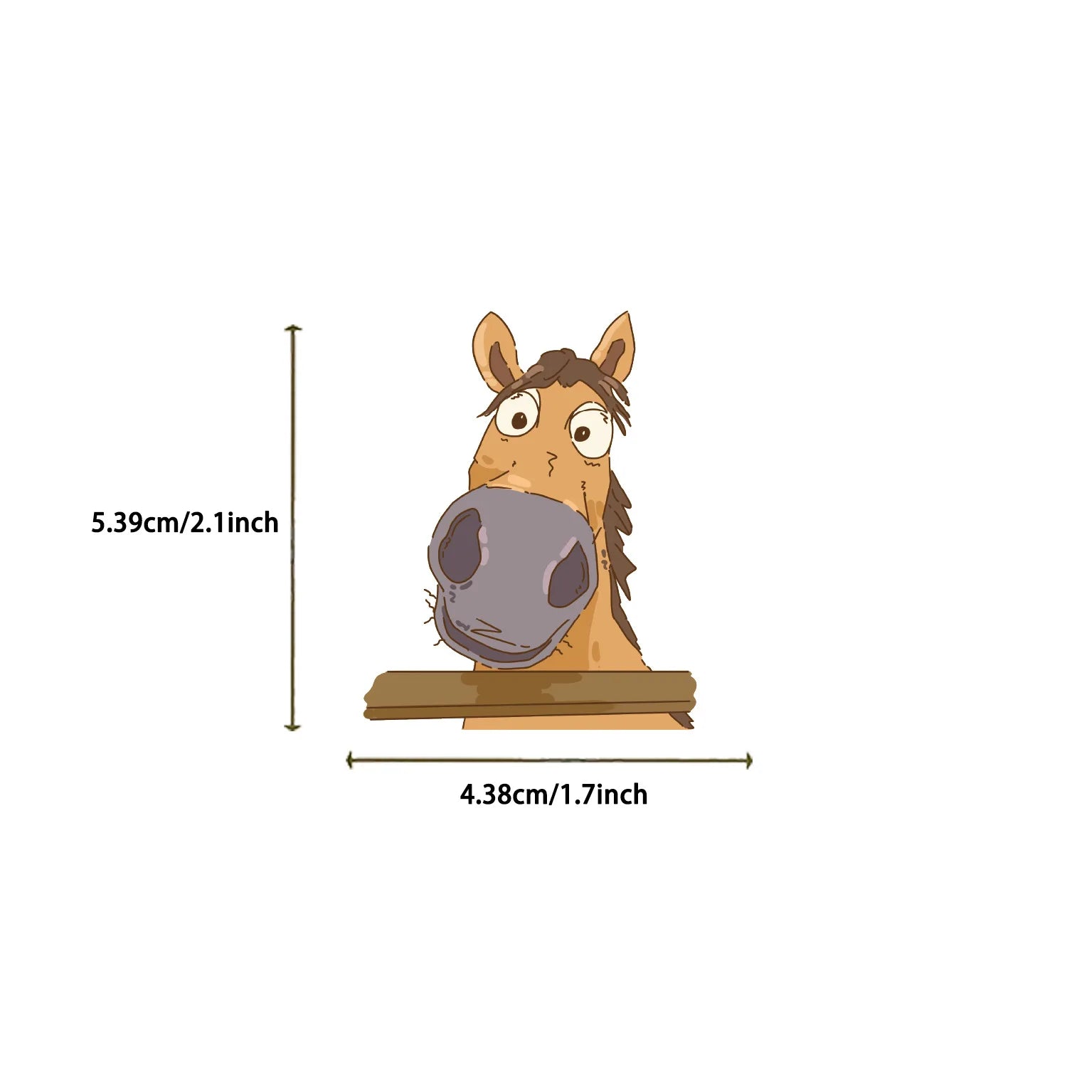50/100PCS Cartoon Horse Funny Face Doodle Stickers, Waterproof DIY Decals for Guitar Notebook Suitcase Kids Stationery
