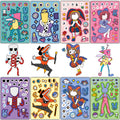 8PCS Digital Circus Collage Nostalgia Aesthetic Laptop Stationery Scrapbook Cafe Phone Cartoon Motorcycle Harajuku Stickers