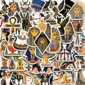 50PCS Ancient Egypt Sticker Nostalgia Cafe Art Picture Laptop Luggage Skateboard Bicycle Graffiti Waterproof Sticker for Gift