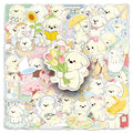 52-Piece Spring Puppy Cute Pet Animal Girl's Heart Doodle Stickers Waterproof Decorations for Guitars Luggage Mobiles Notebooks