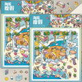 3PCS Seaside Vacation Landscaping Sticker Nostalgia Coffee Laptop Miniature Landscape Stickers Decompression Puzzle Painting