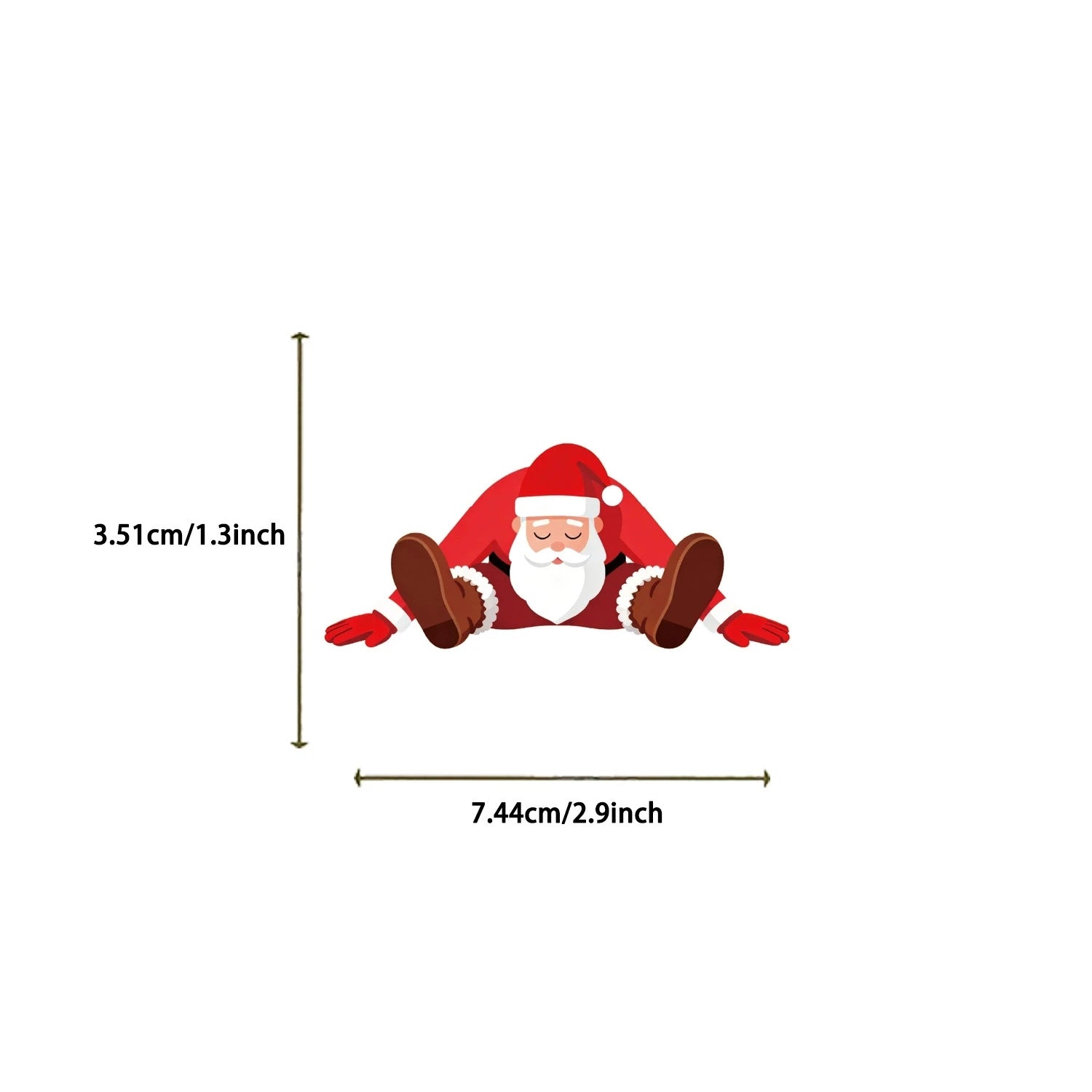 50/100PCS Yoga Santa Claus Cartoon Stickers Decorative Luggage Windows Notebook Stationery Stickers