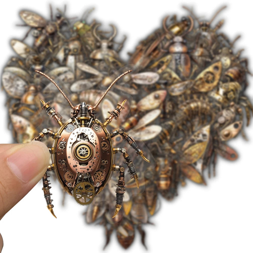 50PCS Steampunk insect Stickers Retro Scrapbooking Bicycle Positive Harajuku Stationary Laptop Luggage DIY Coffee Sticker