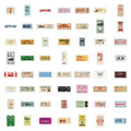 60/120 Pcs Vintage Band Concert Ticket Theme Stickers for Diary Phone Album Helmet Car Scooter Thick Durable Decals