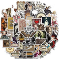 50PCS Gothic Stickers Horror Retro Laptop Luggage Cartoon Notebook Phone Graffiti Skateboard Scrapbook Decal Lables