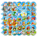 50/100Pcs Cute Animal Bubble Ball Cartoon Waterproof Stickers for Phone Laptop Stationery Box Helmet Storage Box Drawer Decals