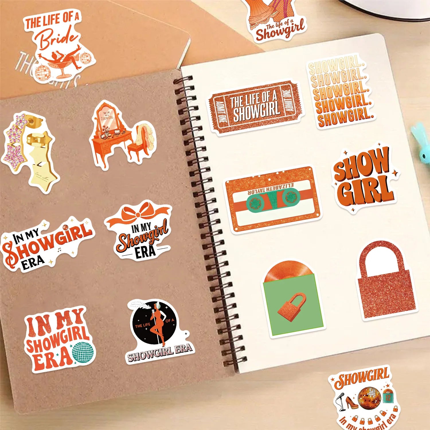 50/100 PCS Cartoon Showgirl Graffiti Stickers Decorative Guitar Notebook Luggage DIY Waterproof