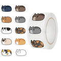 500Pcc/roll Cute Cat Stickers Creative DIY Envelope Sealing Stickers Stationery Children Reward Decor Stickers