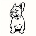 1pc/2pcs/4pcs French Bulldog Wall Stickers - Removable Vinyl Decals for Car, Laptop, and Bumper Decoration