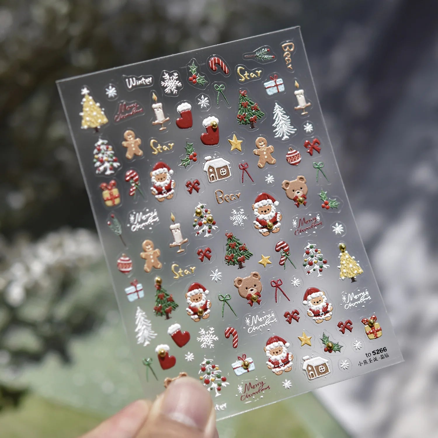 Christmas Hot Stamping Nail Stickers Exquisite Color Dots Snowflake Nails Art Decorations Stickers DIY Back Glue Manicure Decals