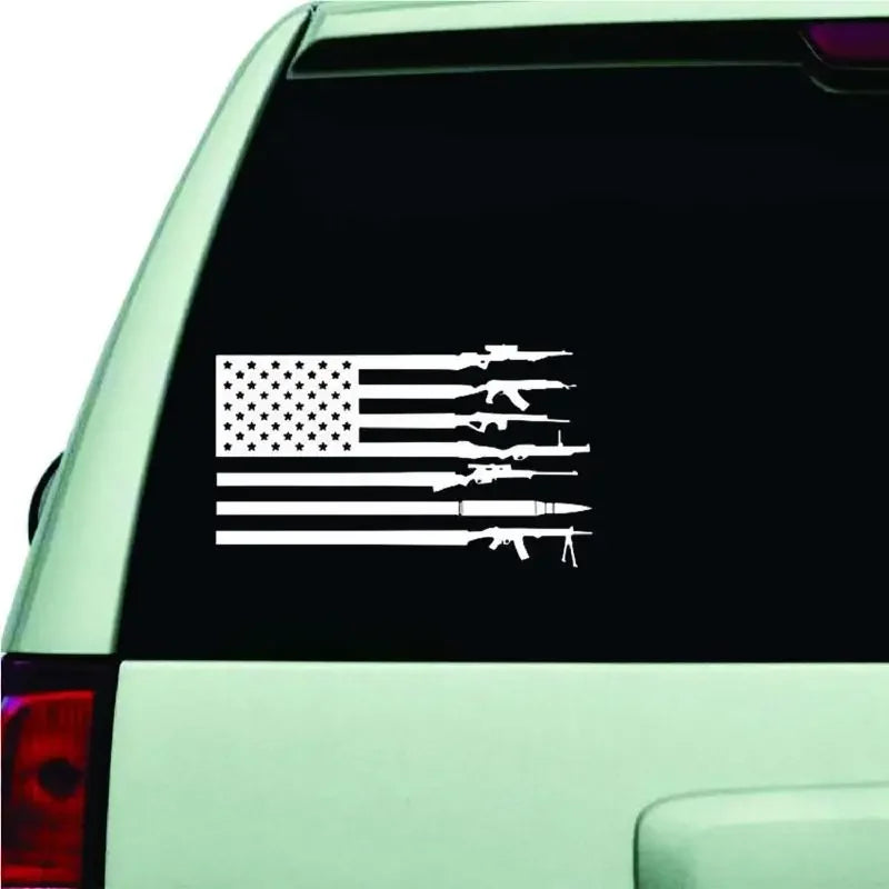 Legacy Innovations American US Flag Car Sticker For Laptop Bottle Truck Phone Motorcycle Van SUV Vehicle Paint Window Wall Cup F