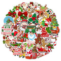 50PCS Christmas Series 2 Holiday Decoration Graffiti Stickers DIY Phone Case Laptop Tablet Toy Stickers