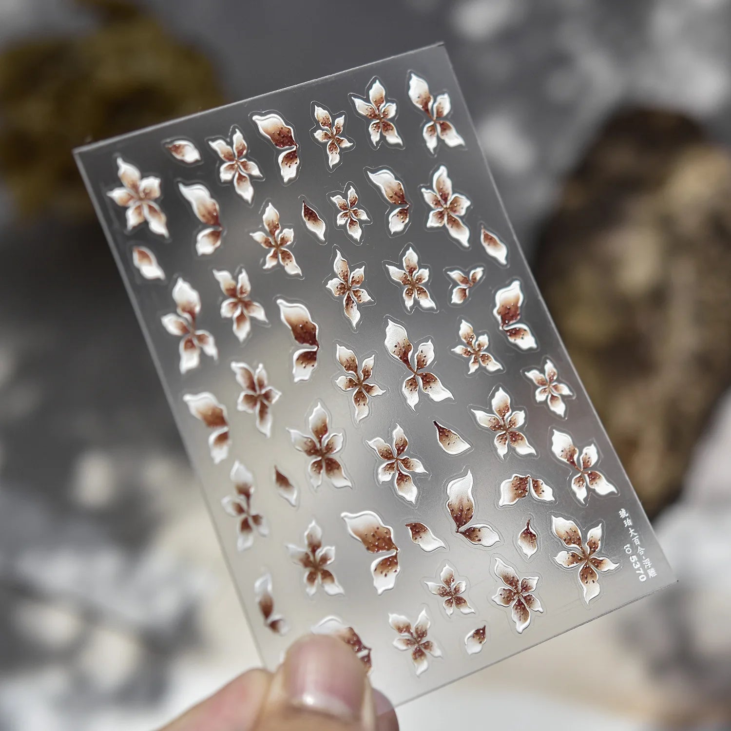 Autumn Winter Red Bows Nail Stickers 5D Jelly Amber Bows Cheery Self Adhesive Nail Art Stickers DIY Manicure Decorations Decals