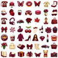 50/100 Pcs Ins Style Wine Red Intellectual Female Lifestyle Stickers for Suitcase Phone Case Laptop Wardrobe Shoe Rack HD Decals