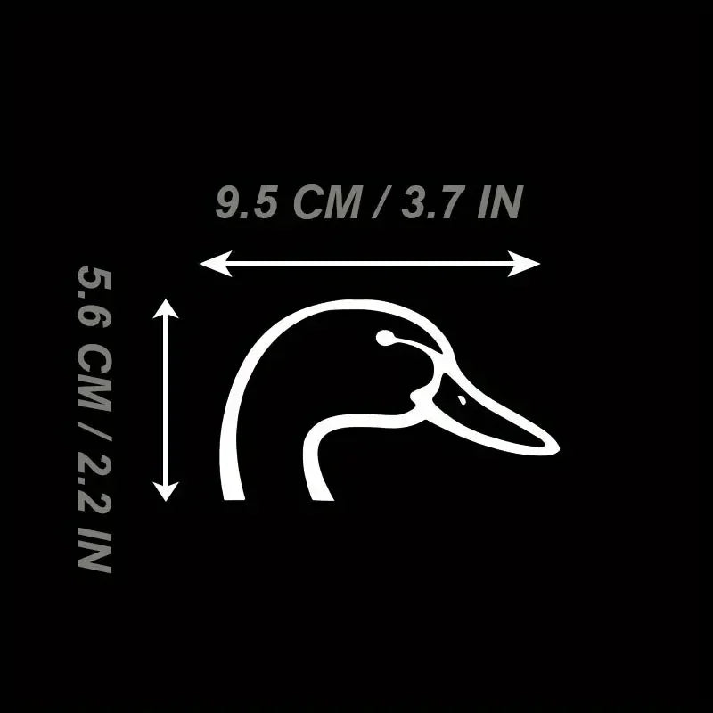 Simple Duck Head Black And White Vinyl Decal Car Decal Not Easy To Peel Off Waterproof And Weather Resistant