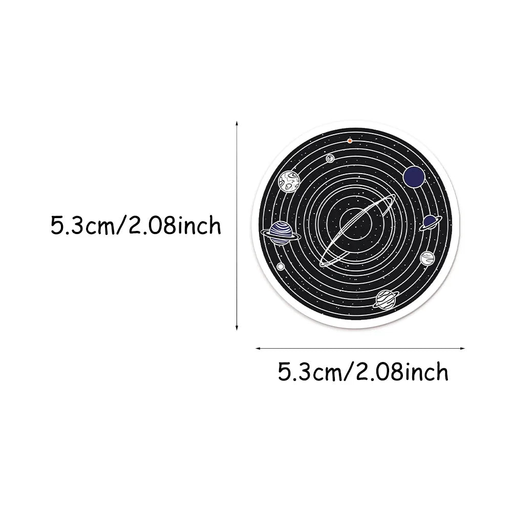 50PCS Space Star Creative Cartoon Decoration DIY Creative Phone Case Laptop Cup Speaker Toy Stickers
