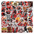 50-Pack Hip Hop Rock Music Graffiti Stickers Waterproof Decorations for Water Bottles Luggage Refrigerators Mobiles Stationery