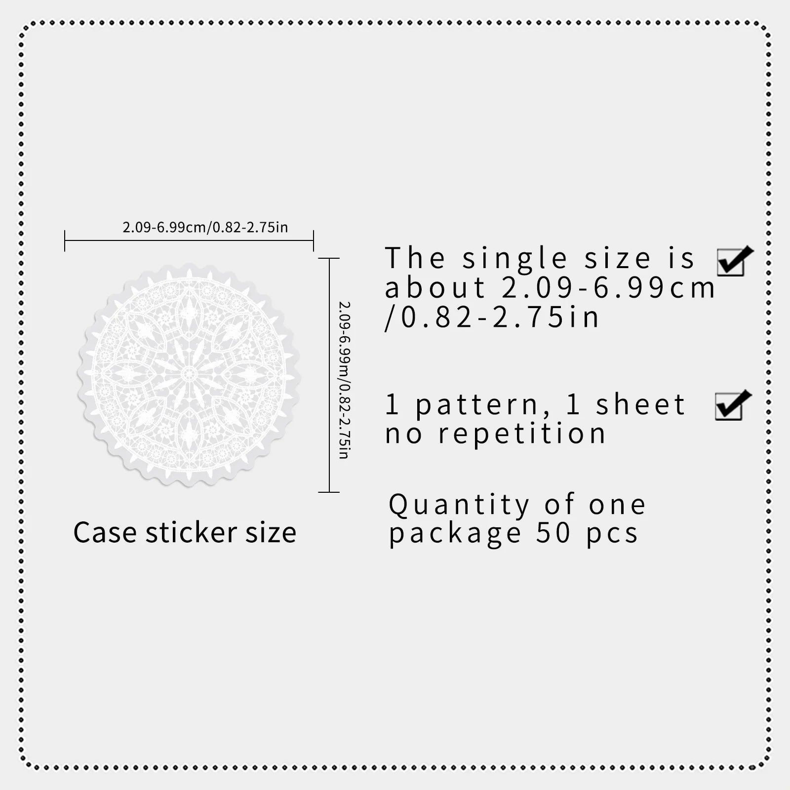 50/100PCS Lace Transparent PET Stickers Simple Text Solid Color Small Fresh Decoration Waterproof DIY Stickers