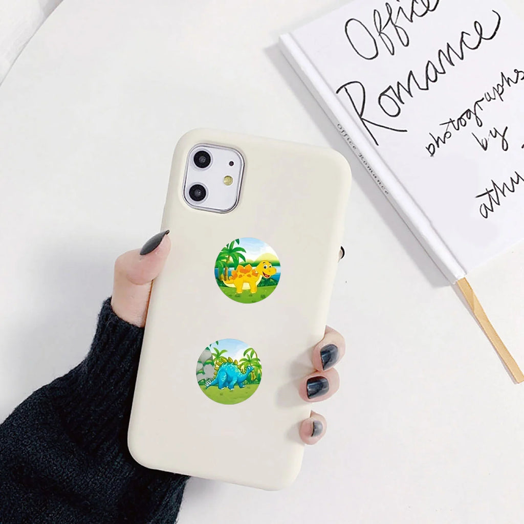 1R(500pcs) 2.5cm/1'' Dinosaur Animals Cartoon Stickers for kids school teacher Classroom Reward Encouragement Home Decor Labels