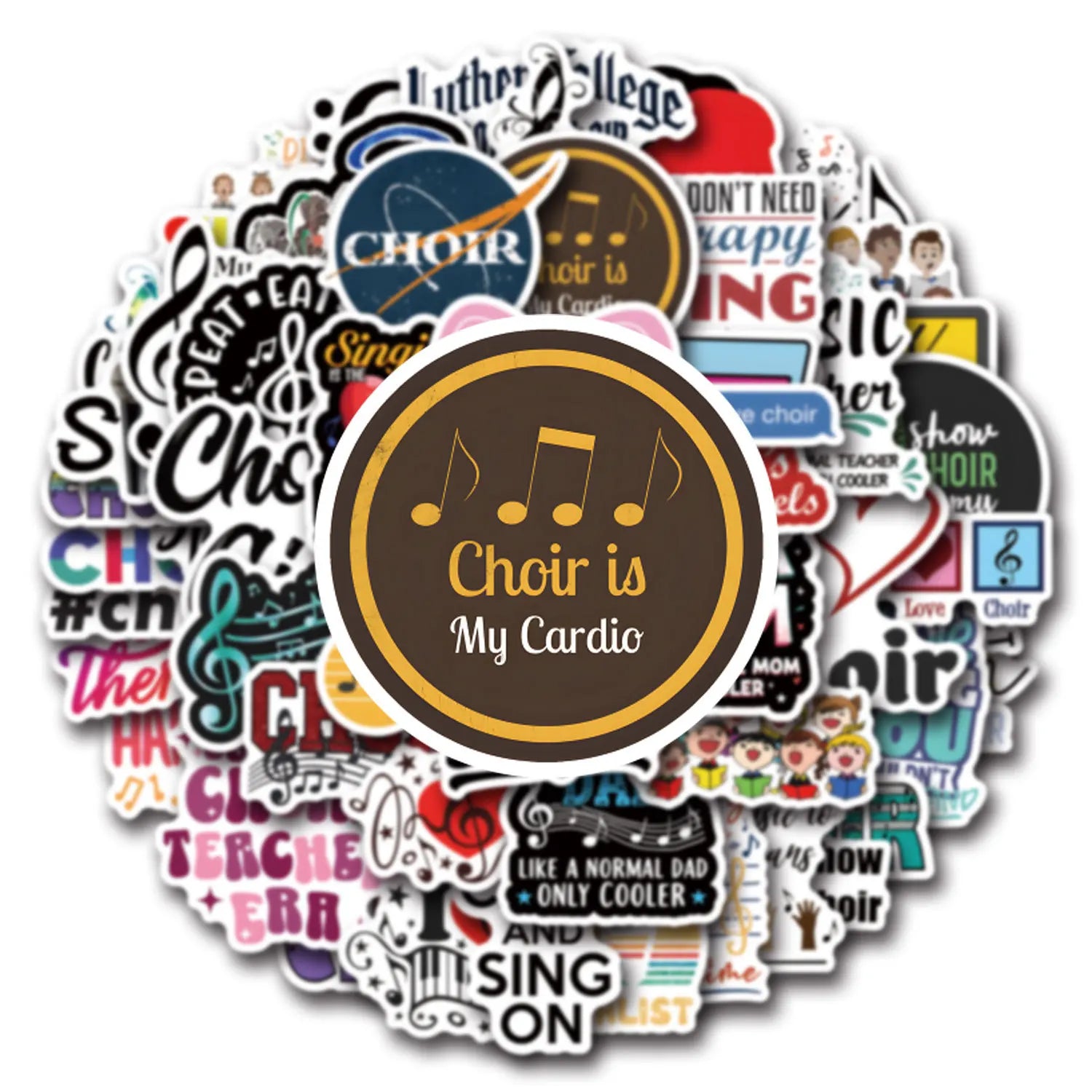 55/110PCS Cartoon Choru Personality Creative Graffiti Sticker Car Luggage Water Cup Stickers