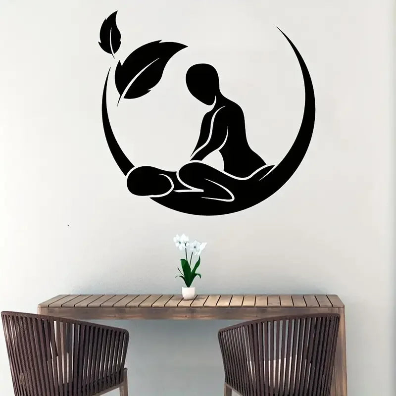 Vinyl Stickers for Wall Decoration in Massage Salons, Spas, And Beauty Health Rooms, Waterproof Wallpaper for Doors And Windows.