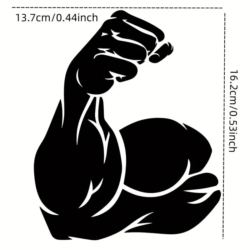 Show Off Your Bodybuilding Pride with These Stylish Muscle Sports Fitness Car Stickers!