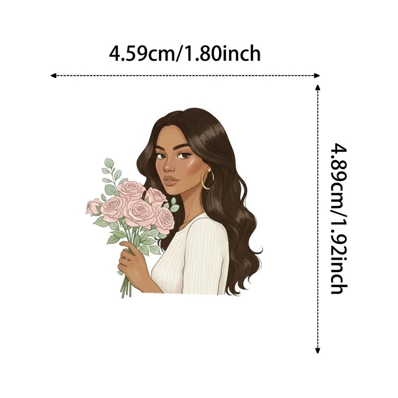 10/30/56PCS Elegant Women's Life Sticky Sticker PVC DIY Laptop Luggage Skateboard Stationery Decoration Scrapbooking for Kids