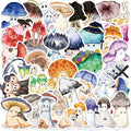 10/30/50PCS Cartoon Mushroom Ghost PVC Sticky Sticker Aesthetic DIY Stationery Decoration Scrapbooking School Supplies for Kids