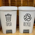 1pc Trash And Recycle Logo Sticker Decal For Pantry Farmhouse Trailer