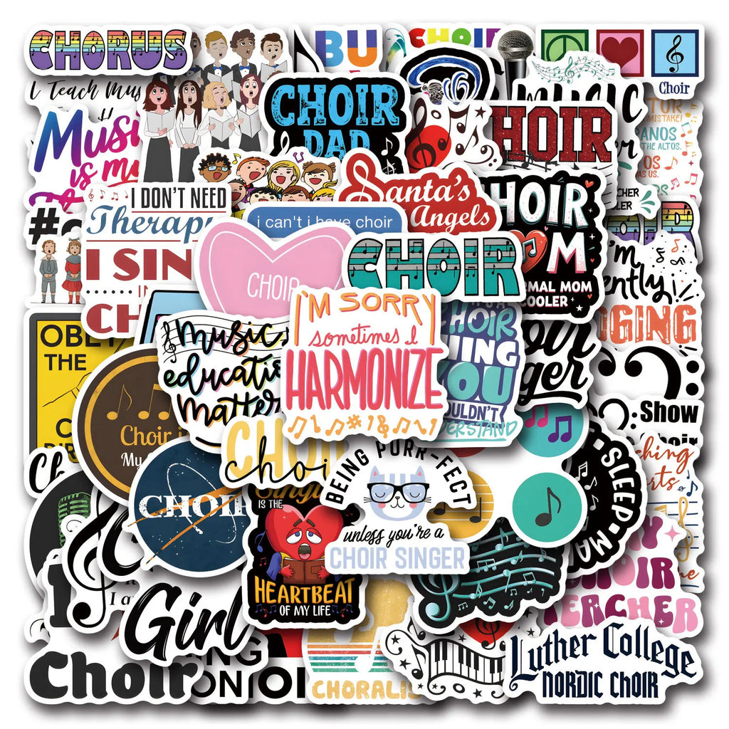 55/110PCS Cartoon Choru Personality Creative Graffiti Sticker Car Luggage Water Cup Stickers