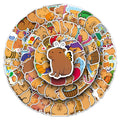 100Pcs Capybara Graffiti Stickers Cute Stationery School Supplies Decor Decals Notebook Phone Case Fridge Luggage DIY Stickers