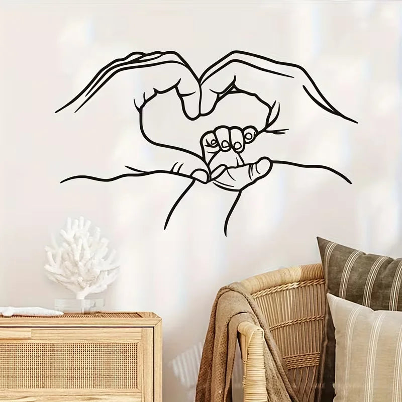 Self-Adhesive Removable Temporary Wallpaper Peel and Stick PVC Vinyl Panels - Modern Black Line Art Character & Figure Decals fo