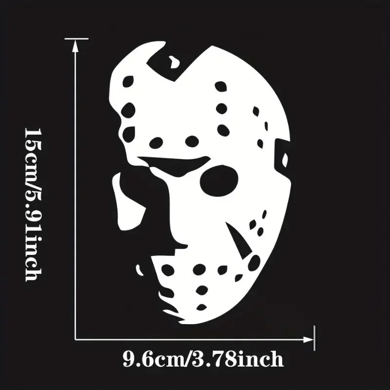 Horror Face Vinyl Car Laptop Window Stickers Die Cut Decals