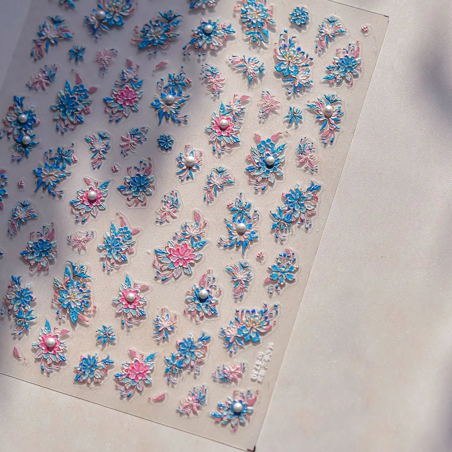 5D Diamond Colorful Flower Nail Art Stickers Elegant SelfAdhesive Flowers Nail Decorations Decals Japanese Nails Accessories DlY