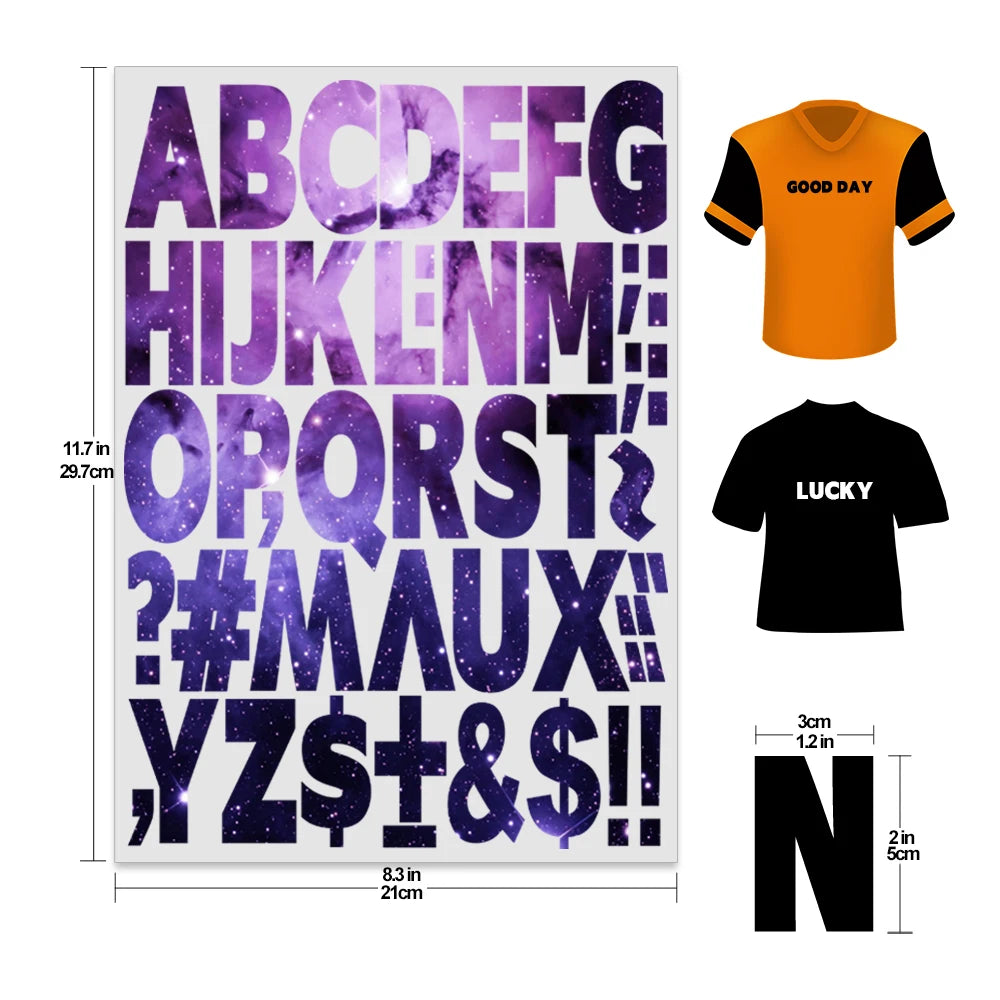 Set of 2 2-inch flower alphabet series DIY alphabet theme iron-on decals, watercolor theme heat transfer DIY for clothing