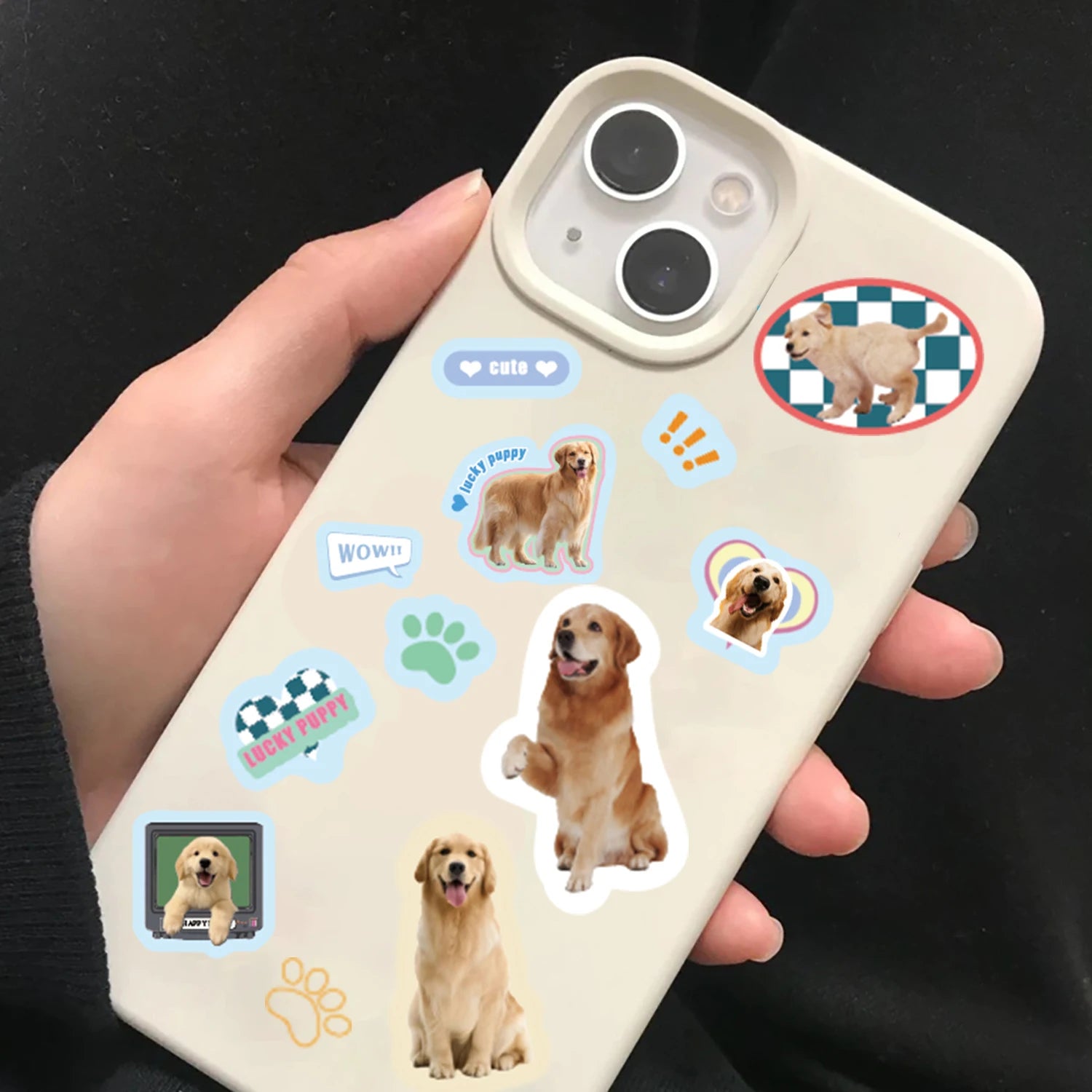 8/16Pcs Pet Instagram Sticker Living Room Retro Cartoon Skateboard Art Picture Bicycle DIY Stationery Notebook Landscape Sticker