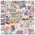 50/100PCS Cartoon Book Graffiti Sticker Cup Phone Waterproof Decorative Sticker Creative Book Decals
