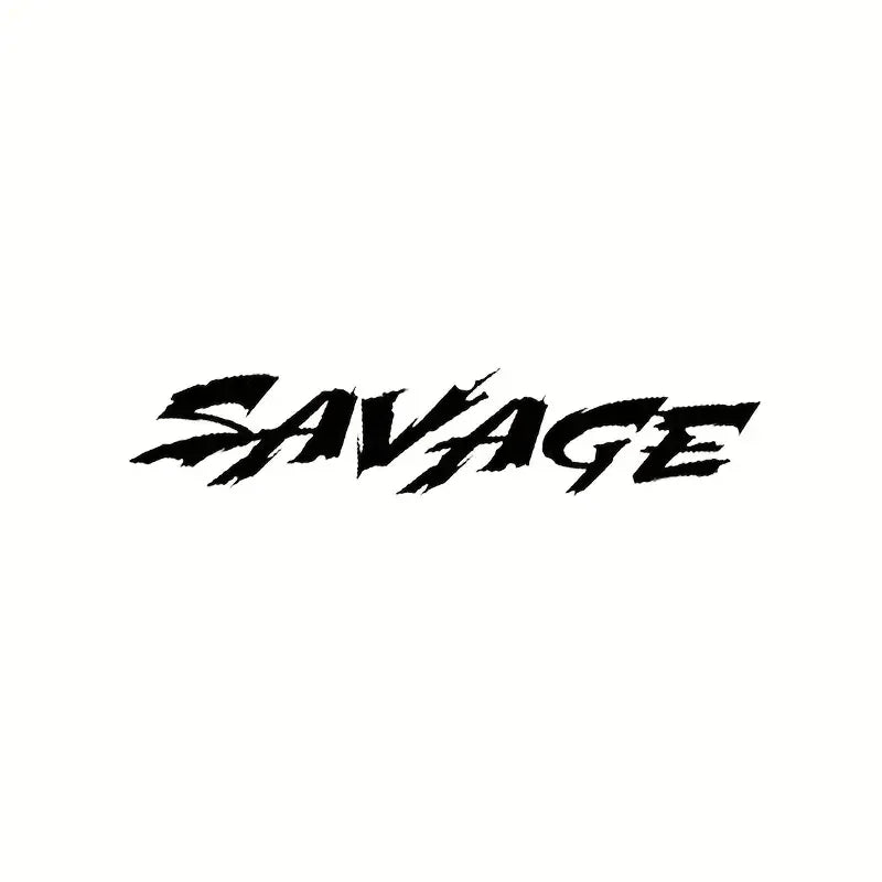 Savage Humorous Vinyl Decals - Waterproof, Finish Stickers for Cars, Laptops & Walls | Durable, Easy-Apply Graphics