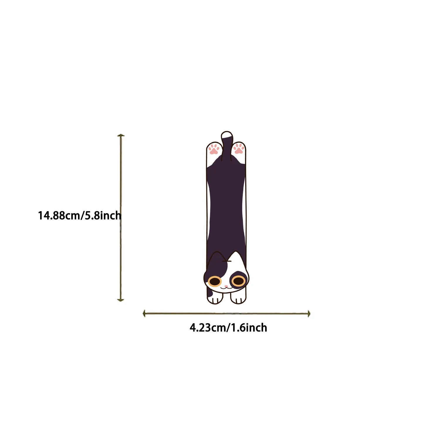 30Pcs Cartoon Cat and Dog Series Simple Handheld Art Creative Material Ins Reading Paper Bookmark DIY