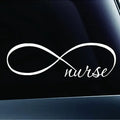 Infinity Nurse Symbol Funny Car Sticker, For Laptop Bottle Car Truck Motorcycle Vehicle Paint Window Fishing Boat Skateboard Dec