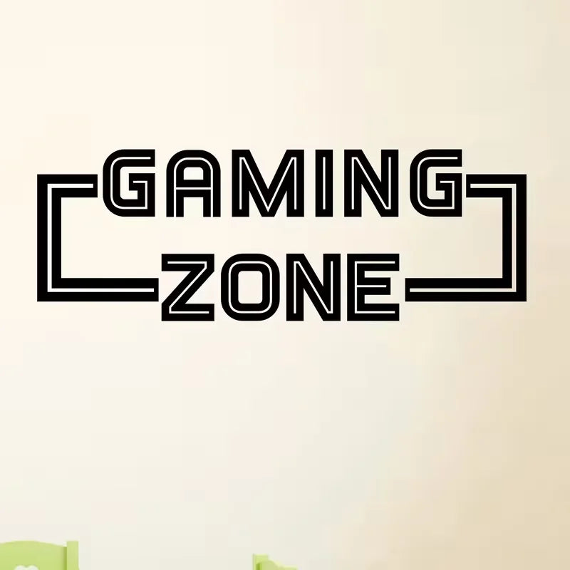 Wall Sticker Art Vinyl Gaming Zone Wall Decals for Bedroom Gaming Room Wall Sticker Living Room Decoration Game Sticker Wall Dec