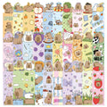 30 Cute Cartoon Capybara Bookmark Small Niche Decoration Reading Book Bookmark Desk Hand Account Portable Bookmark