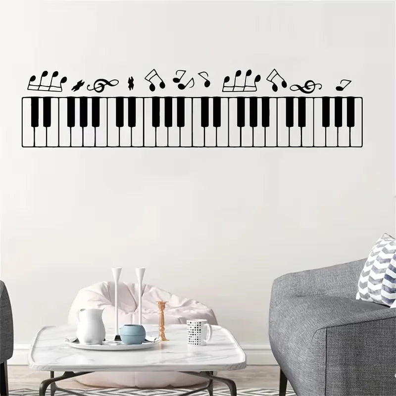 Piano Decorative Sticker Waterproof Home Decor Living Room Bedroom Home Decoration Accessories