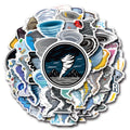 55/110PCS Tornado Cartoon Graffiti Sticker Car Luggage Water Cup Sticker DIY Notebook Stationery Sticker